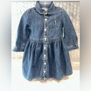 Shirred Denim Shirtdress & Bloomer